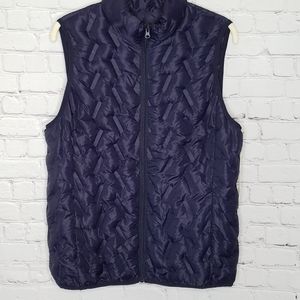 Tangerine Puffer Vest NWT Full Zip Pockets Medium